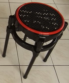 圓面籐椅-黑面